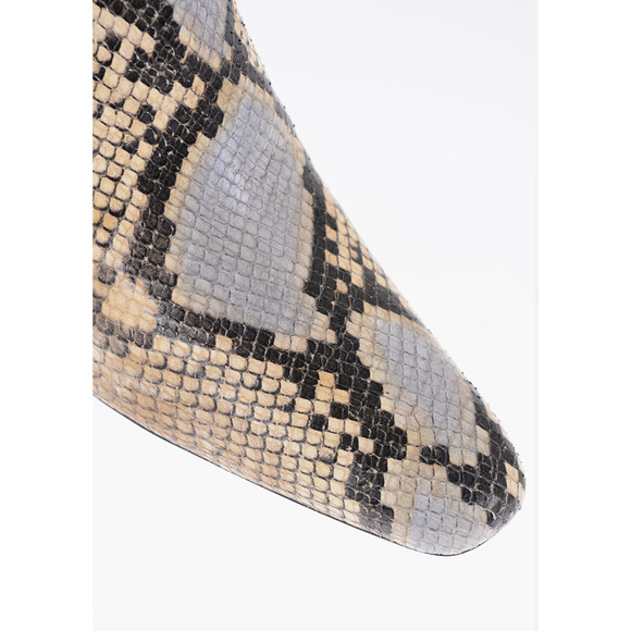 NEW TORY BURCH BANANA EMBOSSED SNAKESKIN LEATHER CHELSEA ANKLE BOOTIES BOOTS 6 - Picture 15 of 16